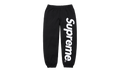 Satin Appliqué Sweatpant "SS26 - Black" SU27515