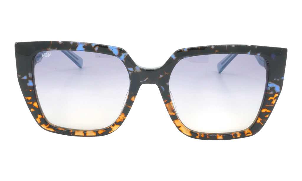 Square Sunglasses "BLUE/ORANGE TORTOISE" MCM723S-461