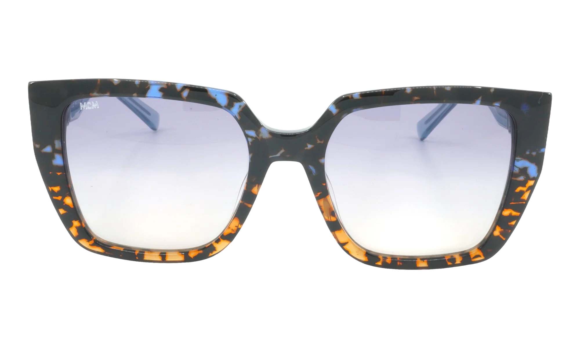 Square Sunglasses "BLUE/ORANGE TORTOISE" MCM723S-461
