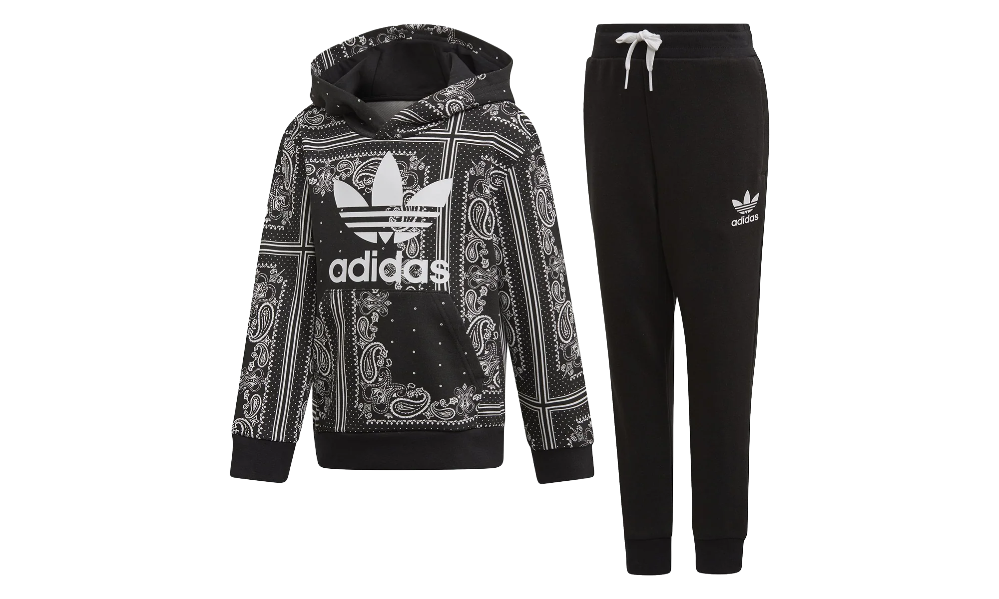 Bandana Hood Set GS "Black / White" DW3848