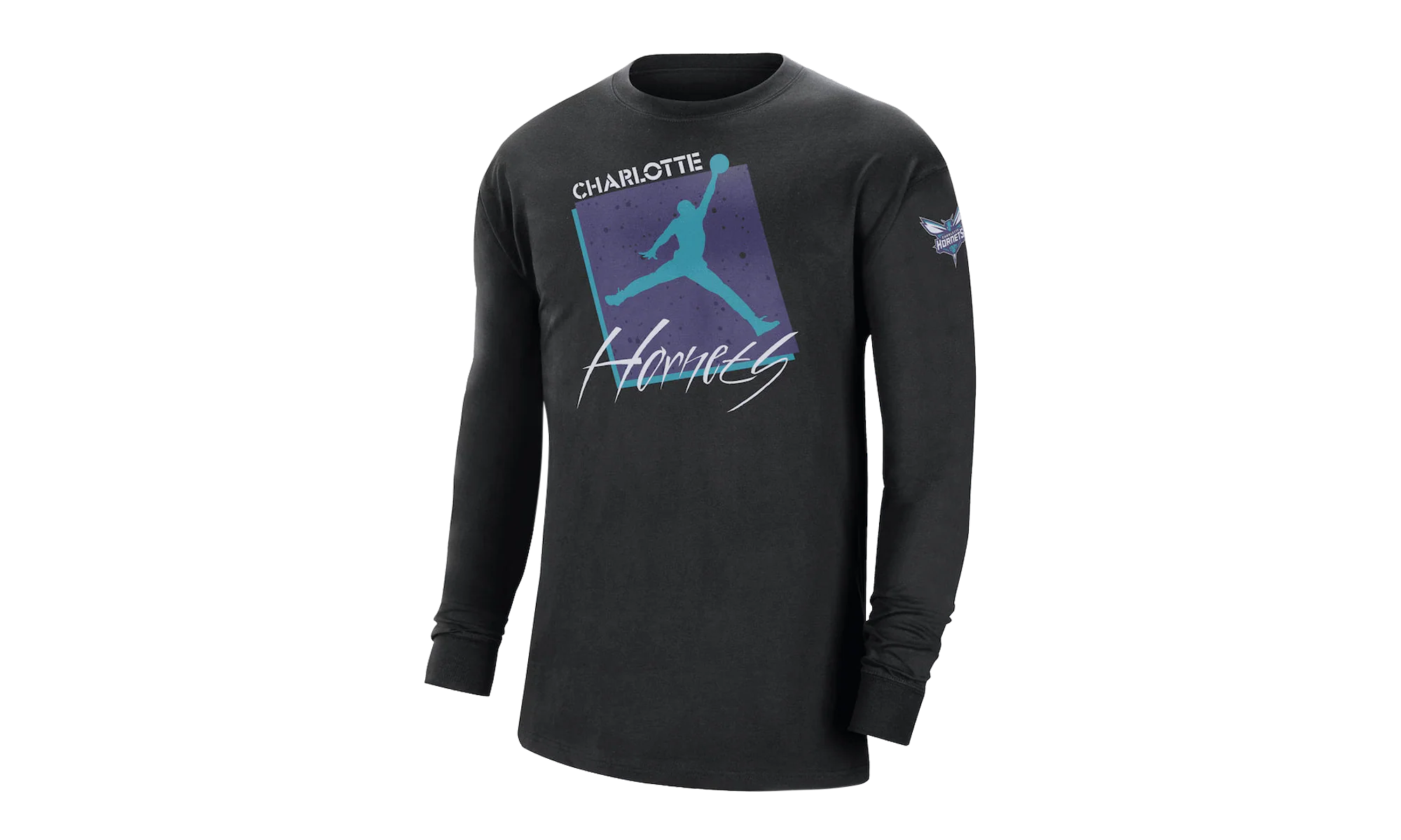 NBA Charlotte Hornets Courtside Statement Edition Max 90 T-Shirt "Black" DZ5555 010