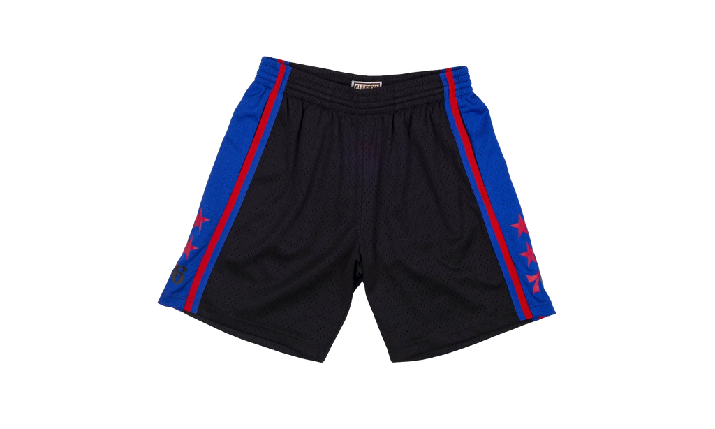 NBA Reload Swingman Shorts "1976 Philadelphia 76ers - Black" SMSHCP19301 P76BLCK76