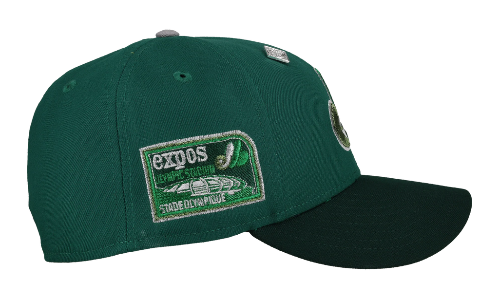59FIFTY Montreal Expos Olympic Stadium Metallic Fitted Hat "Green" NE418