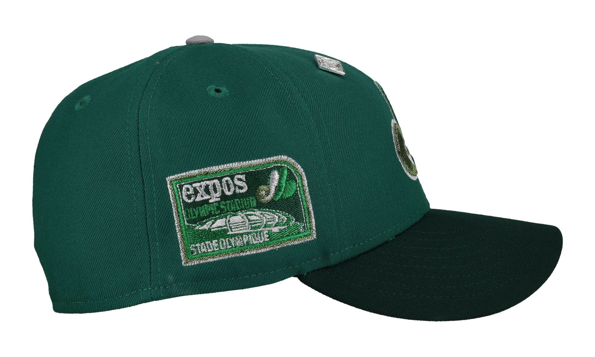 59FIFTY Montreal Expos Olympic Stadium Metallic Fitted Hat "Green" NE418