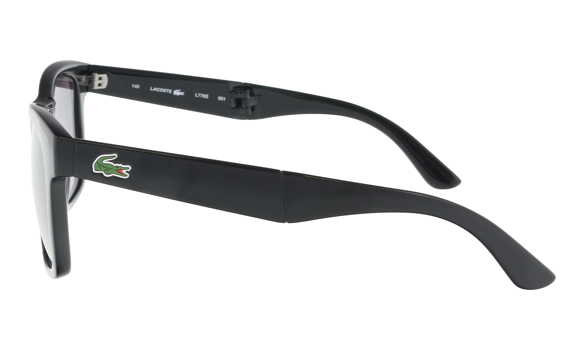 Rectangle Sunglasses "Shiny Black-Foldable" L778S-001