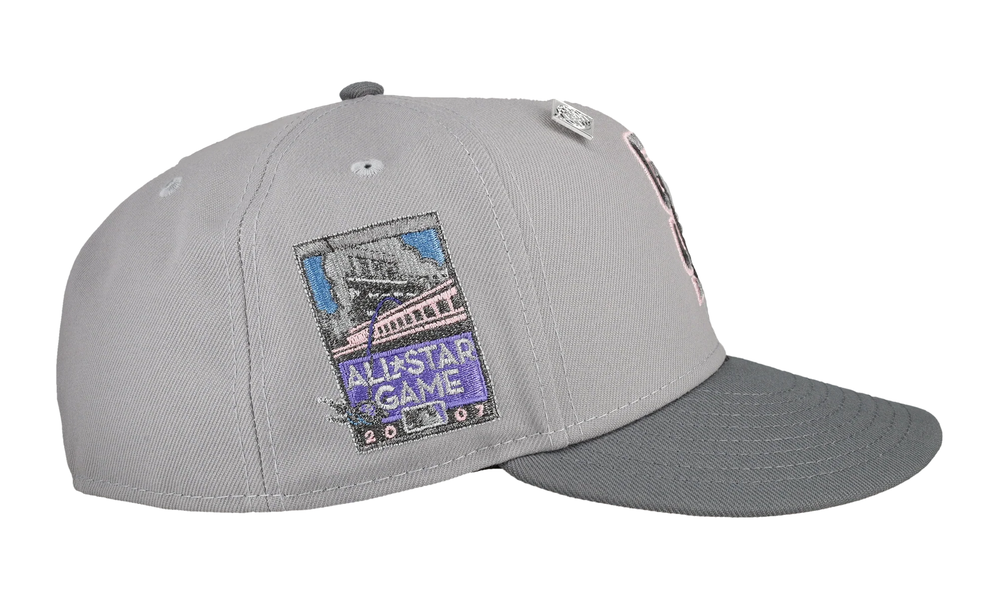 59FIFTY San Francisco Giants 2007 All Star Game Fitted Hat "Grey / Pink / Silver" NE363