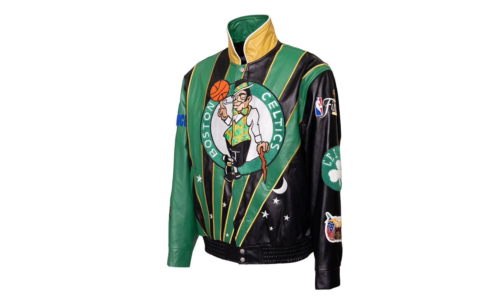 Skyline Full Leather Championship Jacket "2024 NBA Champion Boston Celtics" NBA 021 CEL