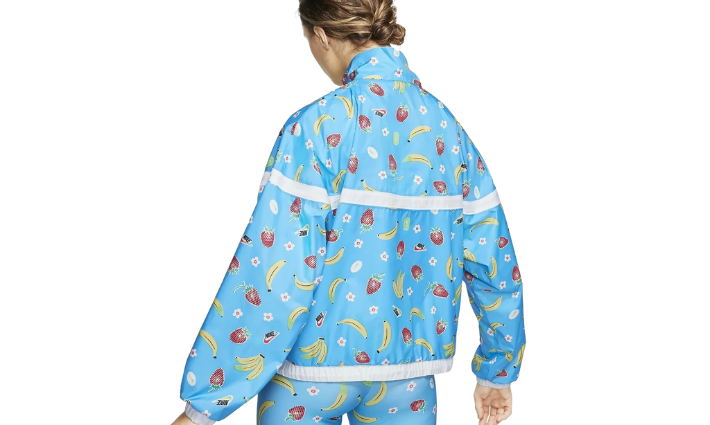 Sportswear Woven Printed Jacket WMNS "Light Current Blue" CJ3719 487