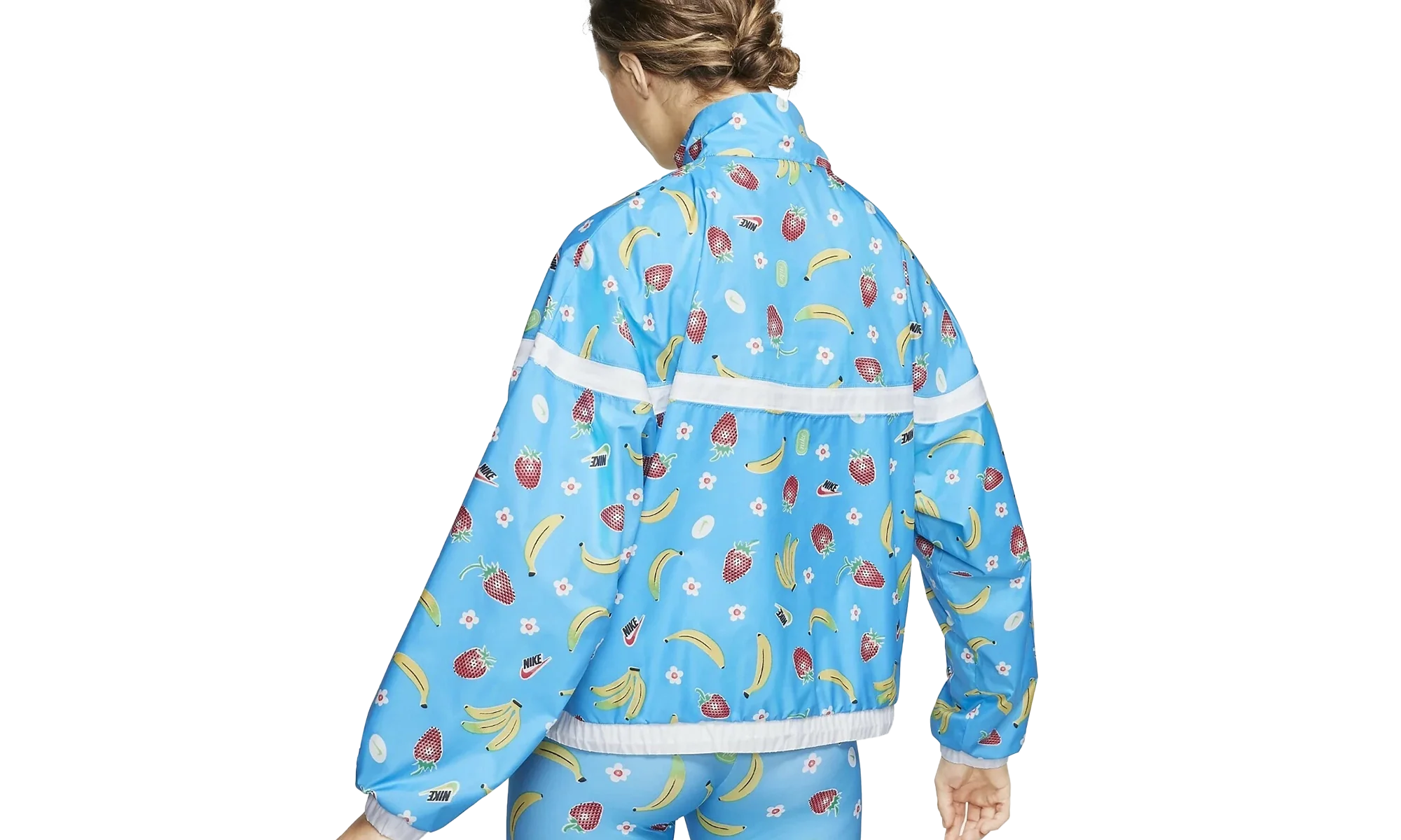 Sportswear Woven Printed Jacket WMNS "Light Current Blue" CJ3719 487
