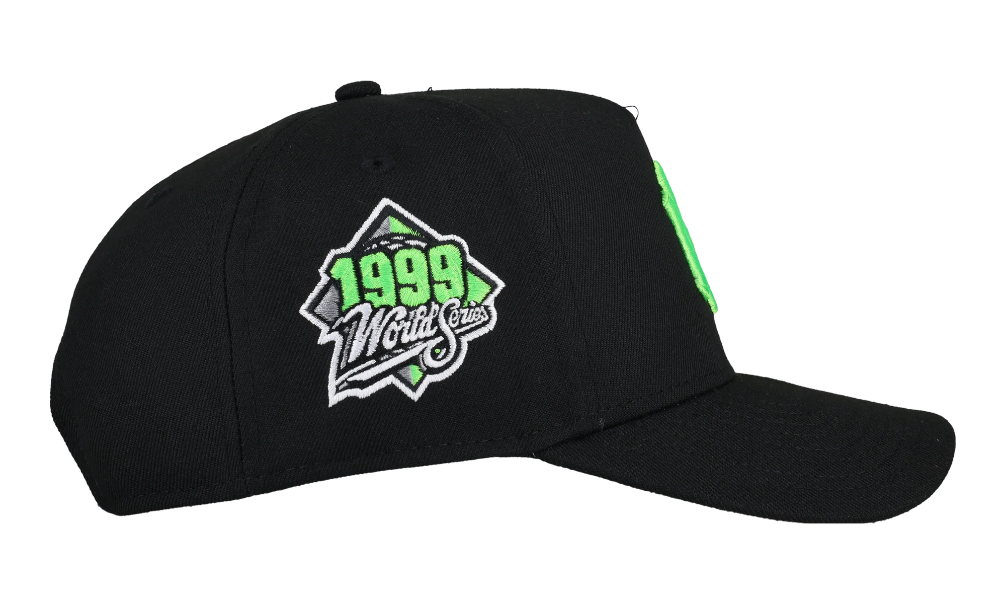 9FIFTY New York Yankees 1999 World Series A Frame Snapback Hat "Slime Green" NE263