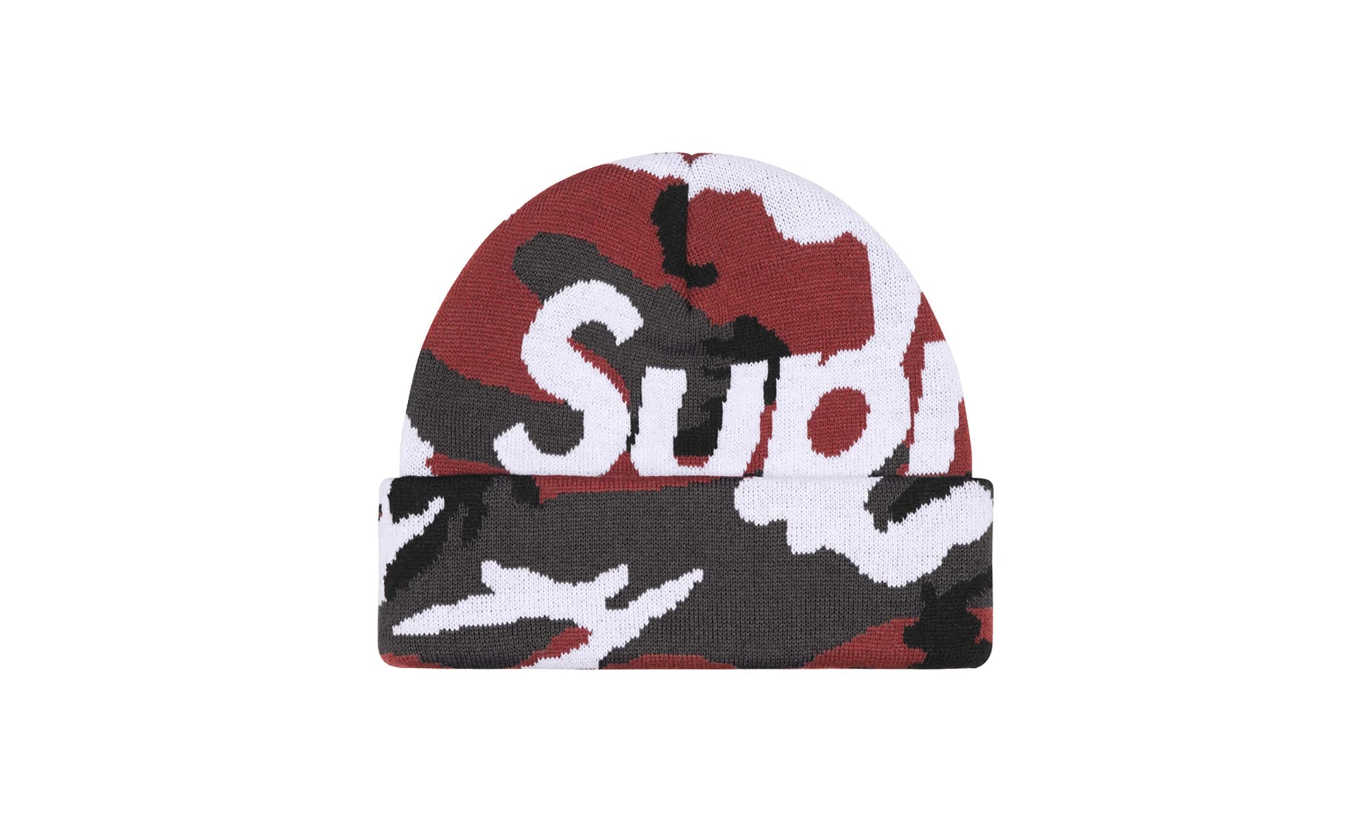 Camo Big Logo Beanie "FW25 - Red Camo" SU26858