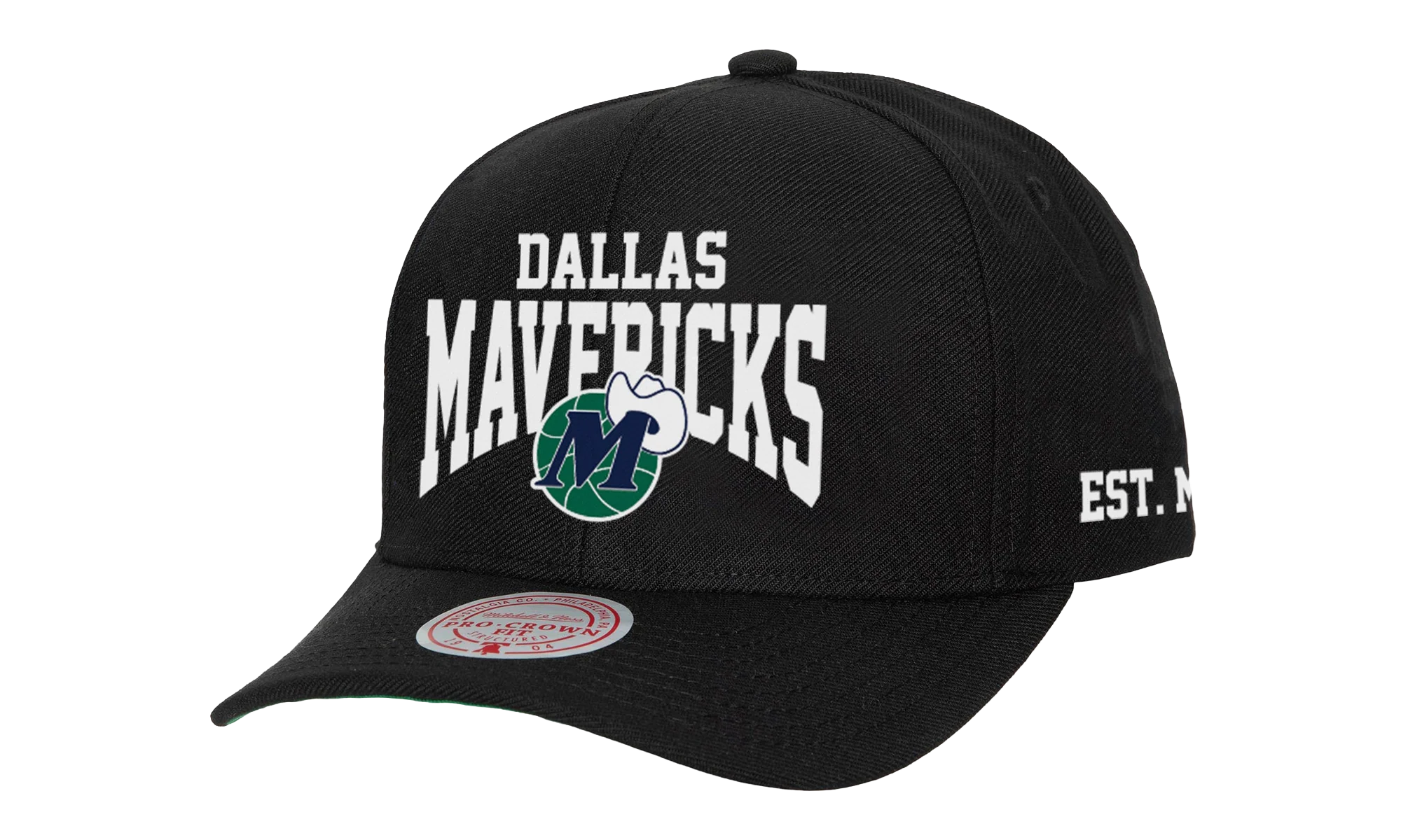 NBA Hardwood Classics Big Time Pro Snapback Cap "Dallas Mavericks - Black" HP10013 DMABLCK