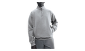 Solo Swoosh Fleece Quarter Zip Top "Dark Grey Heather / Light Smoke Grey / White" HV1094 063