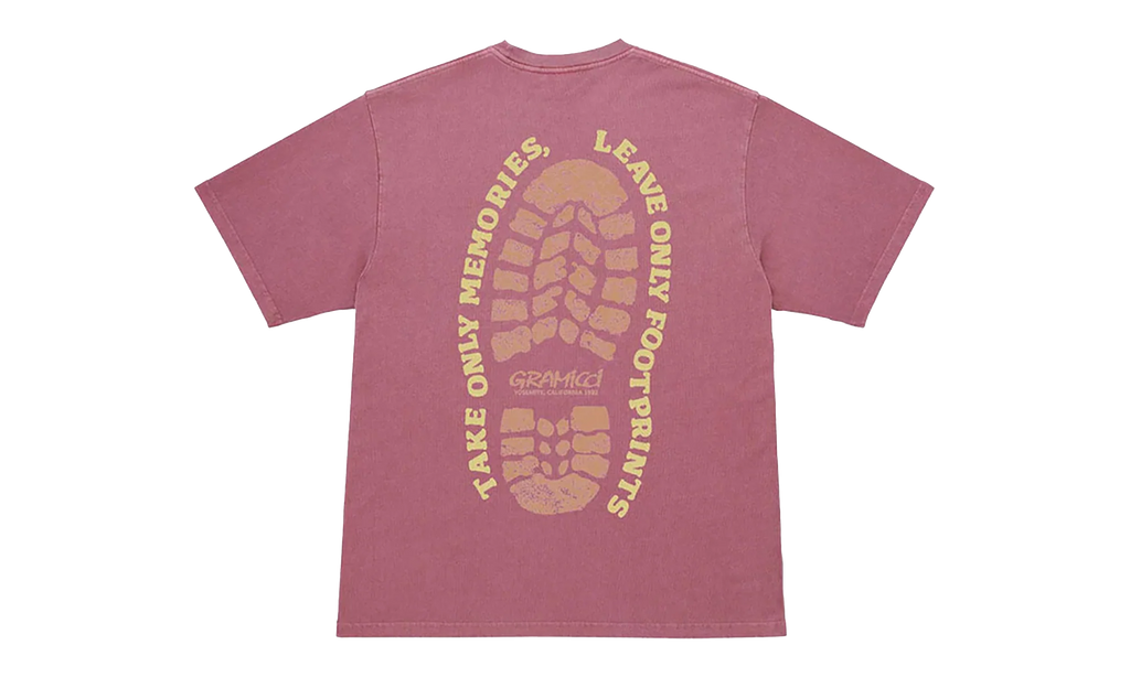 Footprints Pigment Dyed SS Tee "Red" G6SU T119 RED