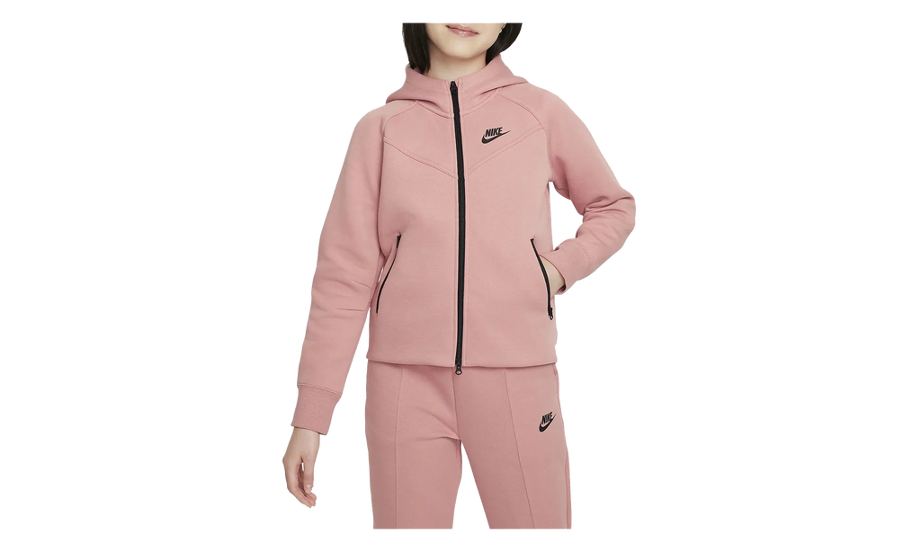 Sportswear Tech Fleece Full-Zip Hoodie GS "Red Stardust / Black" FD2979 618