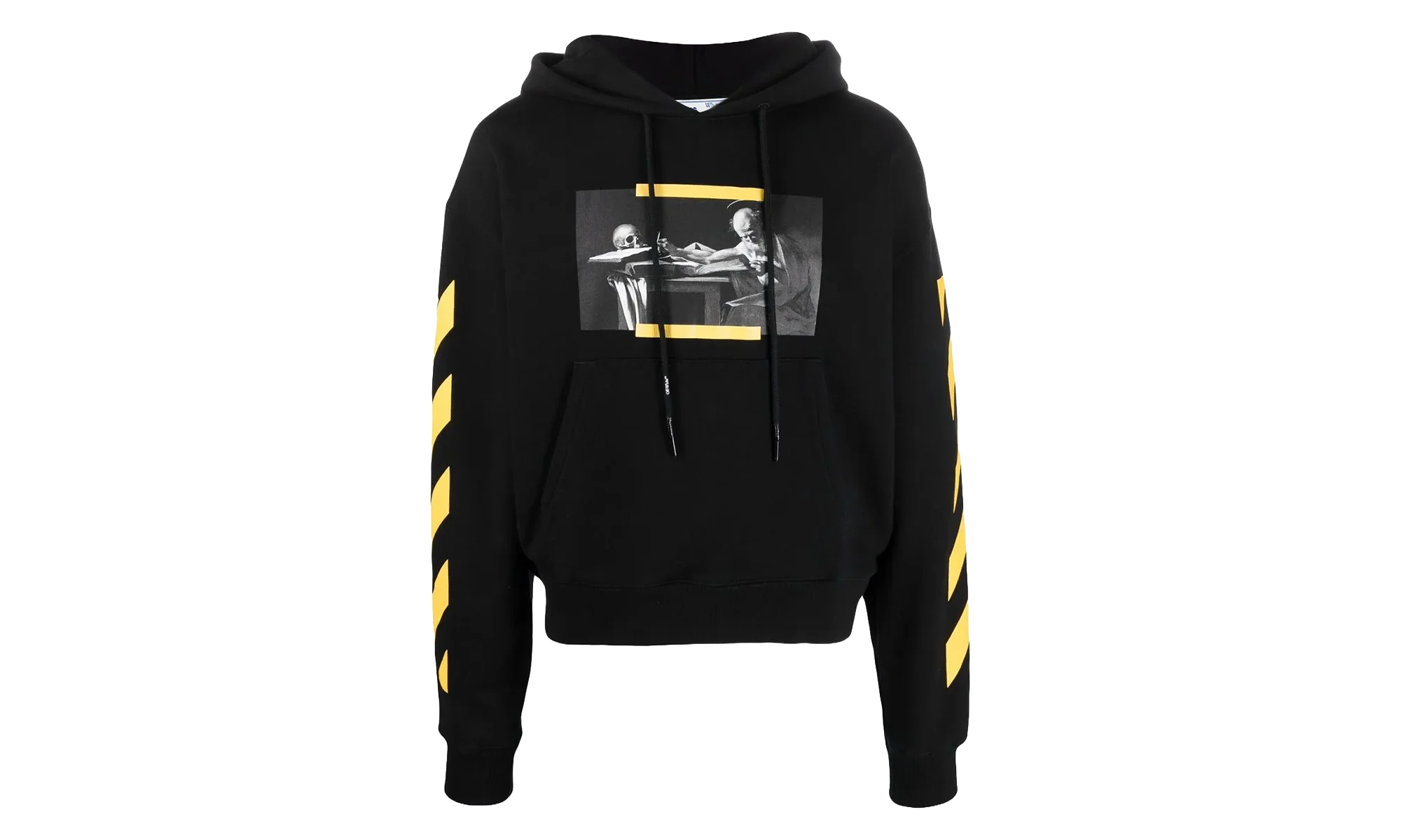 Caravaggio Painting Over Hoodie "Black / Multicolor" OMBB037F21FLE0111084