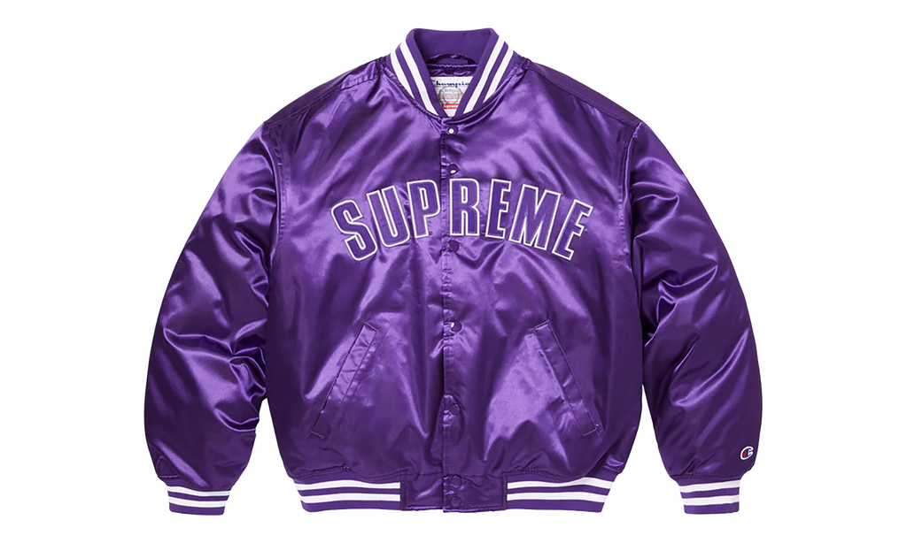 Champion® Satin Varsity Jacket "SS 26 - Purple" SU27454