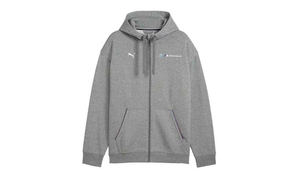 BMW MOTORSPORT ESS+ FZ HOODED JACKET "Gray" 630629 03