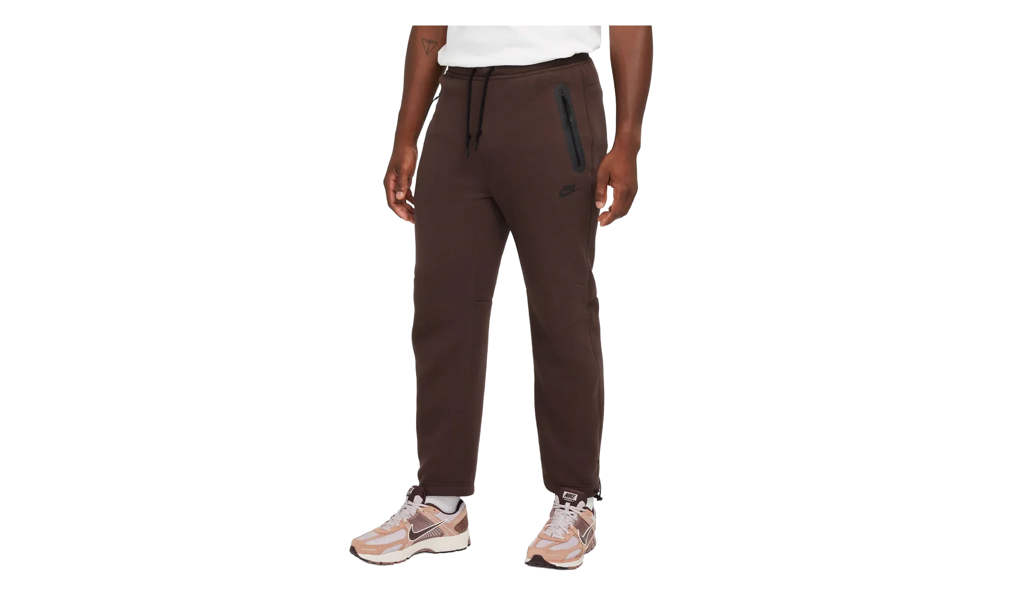 TECH FLEECE OPEN HEM PANTS "Baroque Brown / Black" HJ66533 237