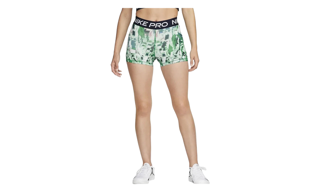 Mid Rise All Over Pattern 3 Training Shorts WMNS "Green" DQ5573 365