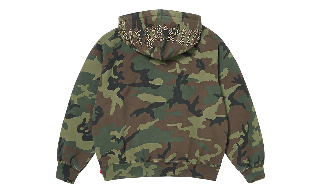 Overdyed Studded Hooded Sweatshirt "SS26 - Camo" SU27376