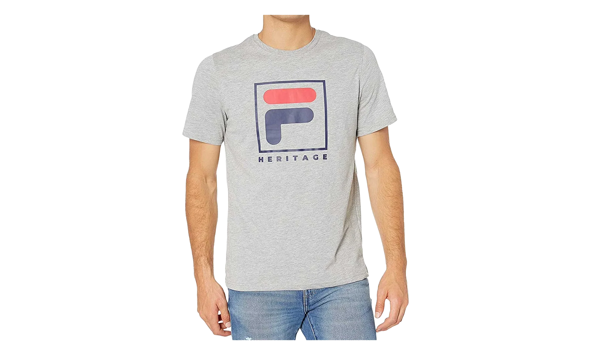 Heritage F Box Logo T-Shirt "Heather Grey" LM913787 073