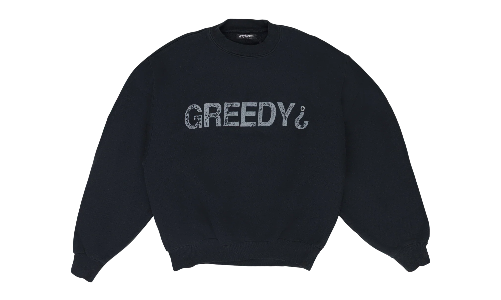 'Greedy ?' Crewneck "Black" GUT MHDS 0002