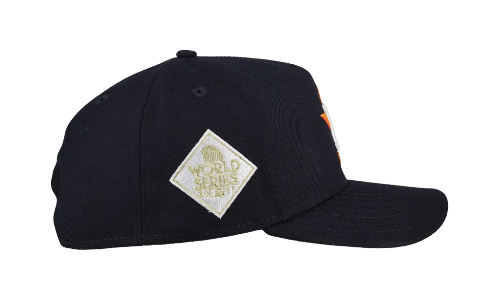 9FIFTY Houston Astros 2017 Team Color A Frame Snapback Hat "Black (Grey Brim)" NE474