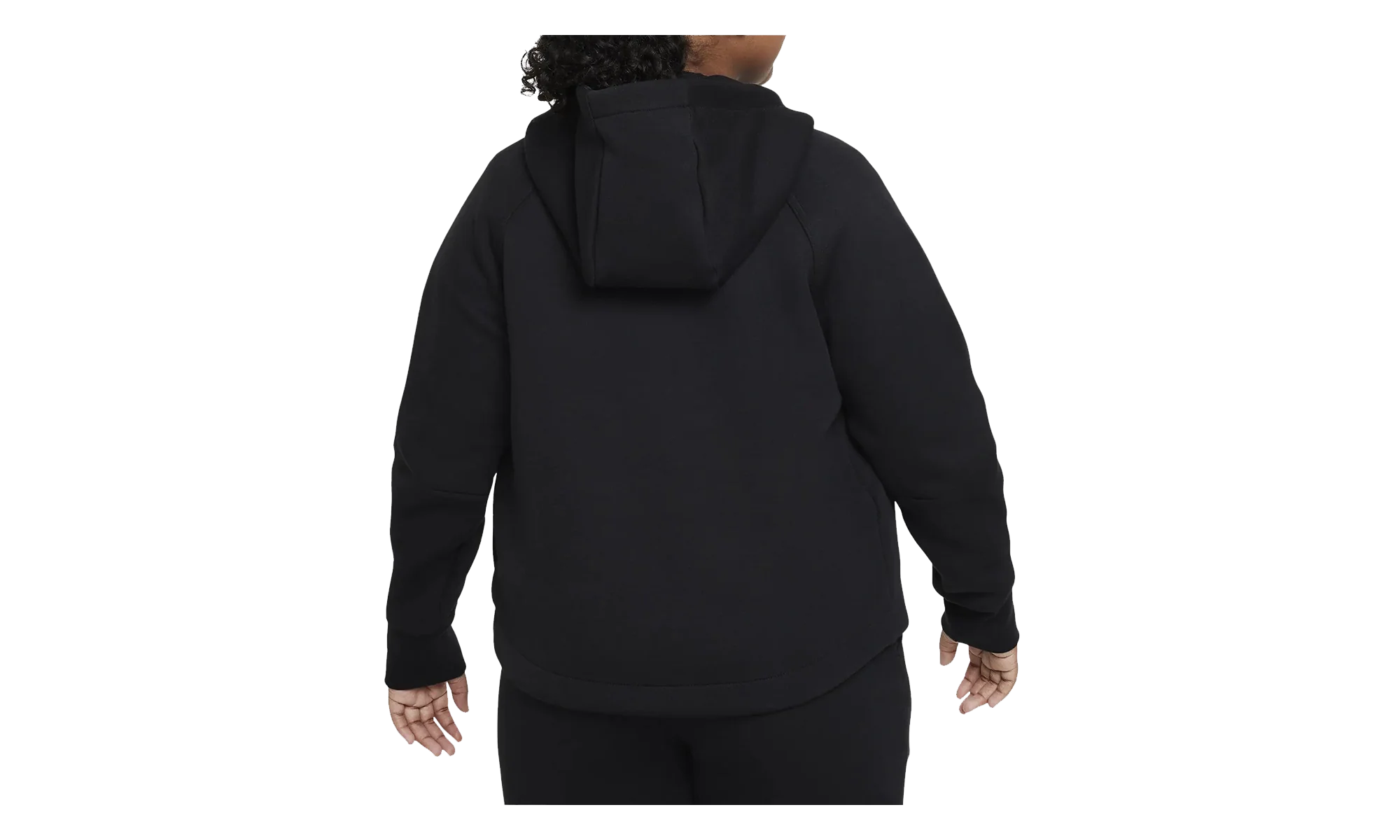 Sportswear Tech Fleece Full-zip Hoodie (Extended Size) GS "Triple Black" FD2980