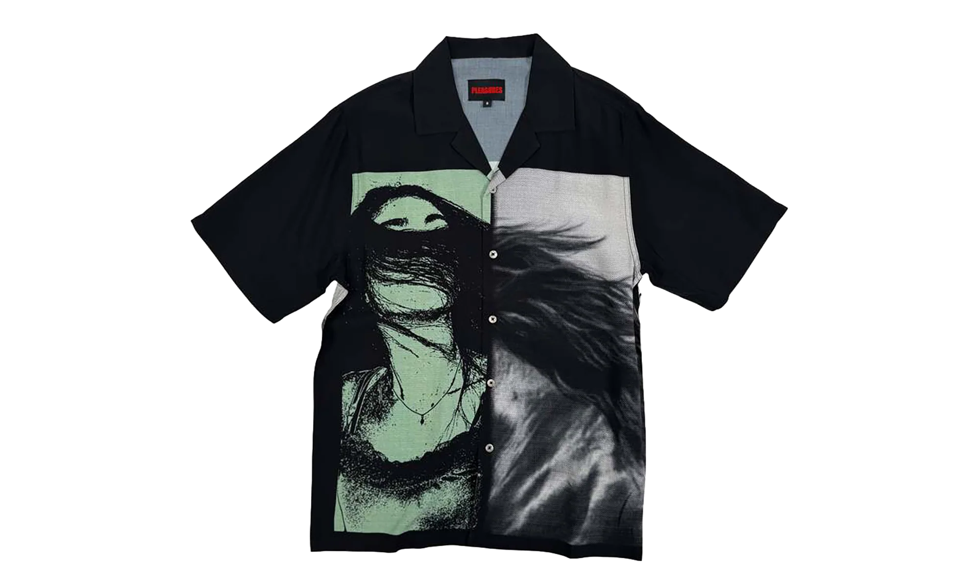 Horse Hair SS Button Up "Black" P26SP030-BLK