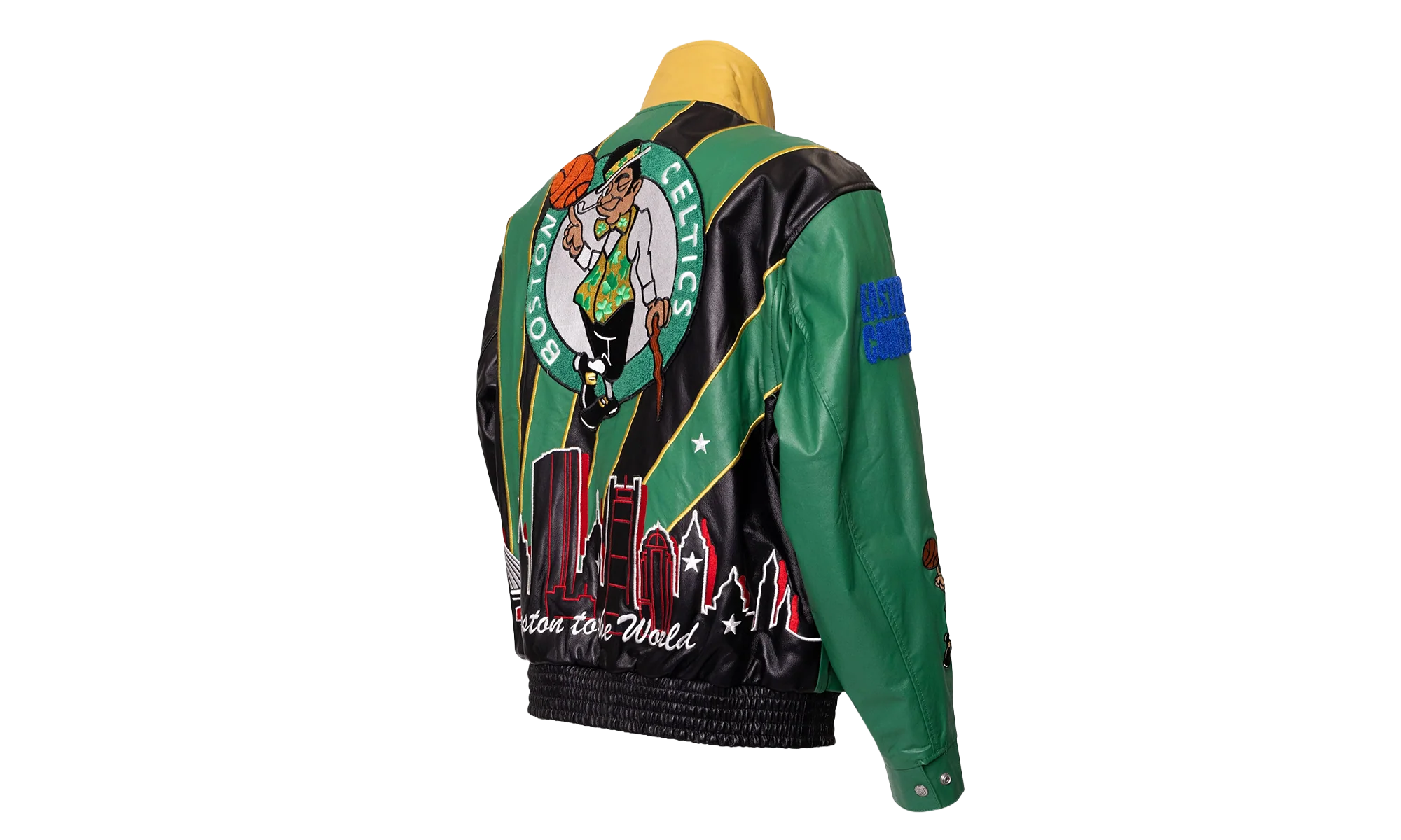 Skyline Full Leather Championship Jacket "2024 NBA Champion Boston Celtics" NBA 021 CEL