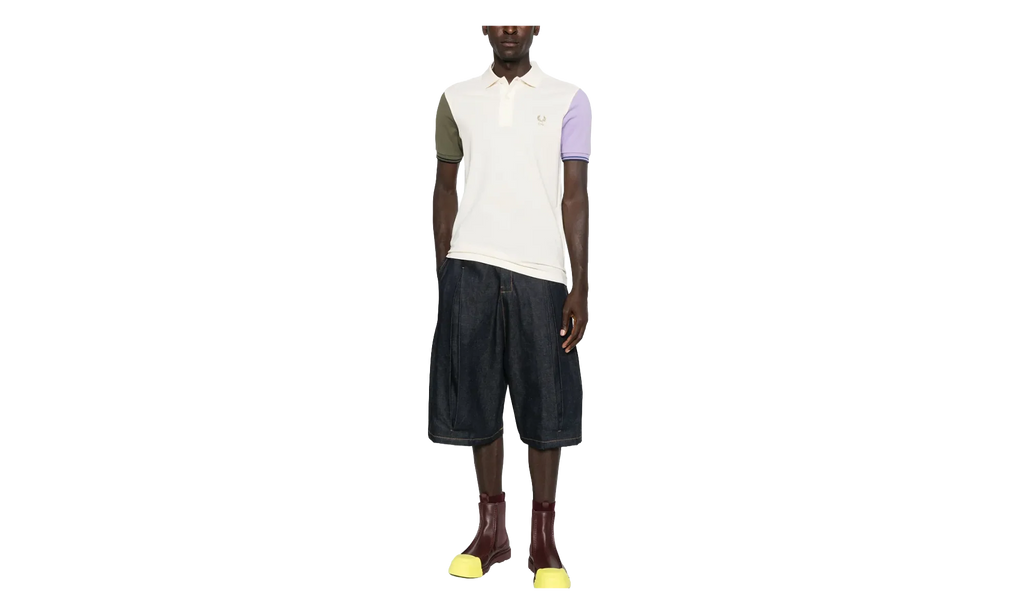 Color Blocked Polo "White" FP T504 051