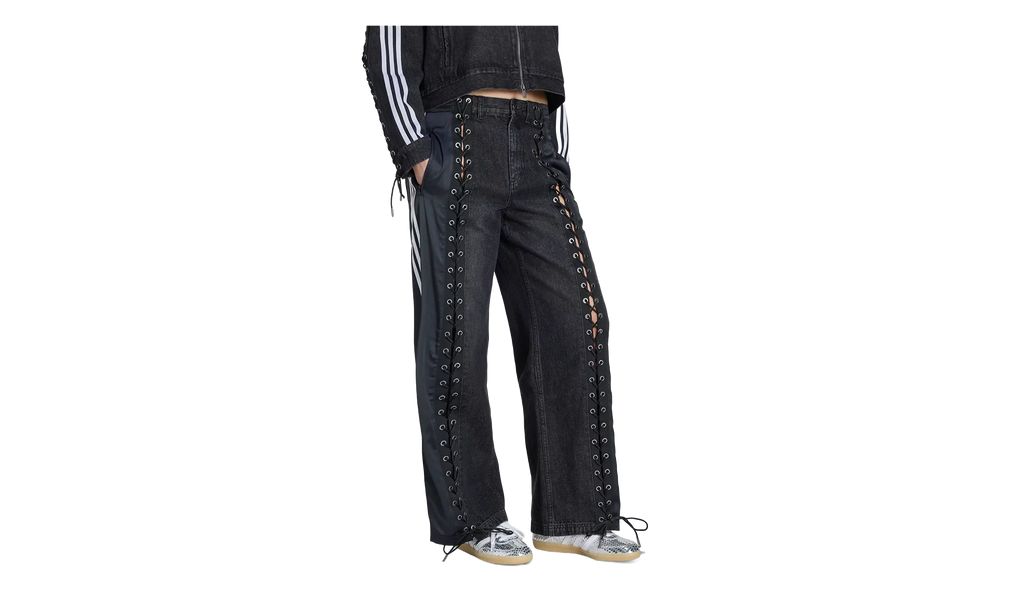 ORIGINALS DENIM FB LACING PANTS WMNS "Black" KS3878