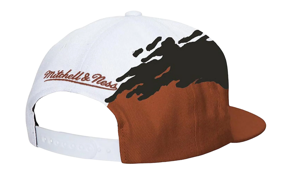 NCAA Paintbrush Snapback Cap "Texas Longhorns - White / Orange" HHSS3302 UTAYYPPPWHOR