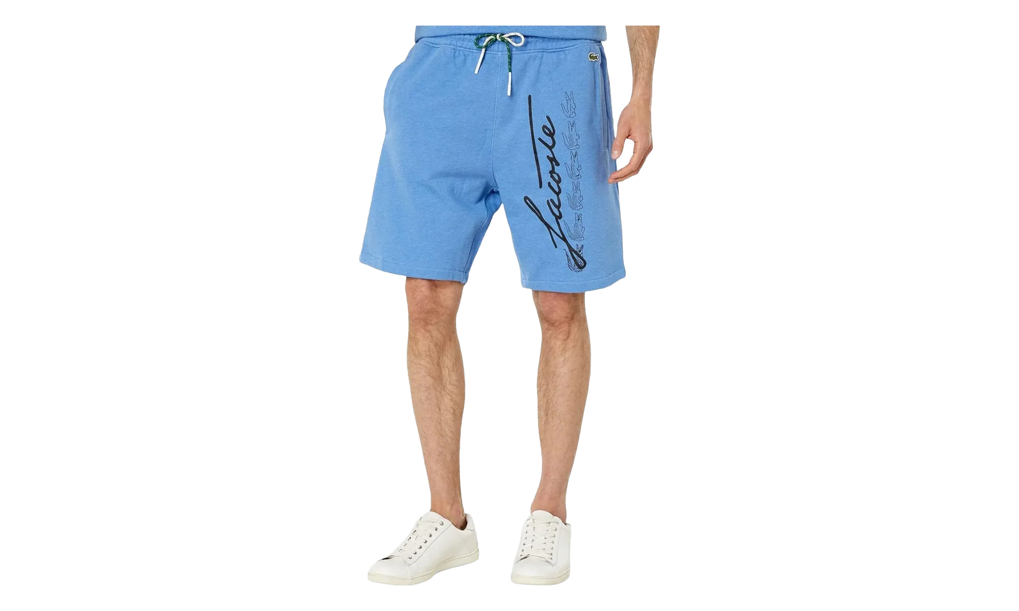 Signature Print Cotton Fleece Shorts "Blue Chine / Black" GH2640 HG3