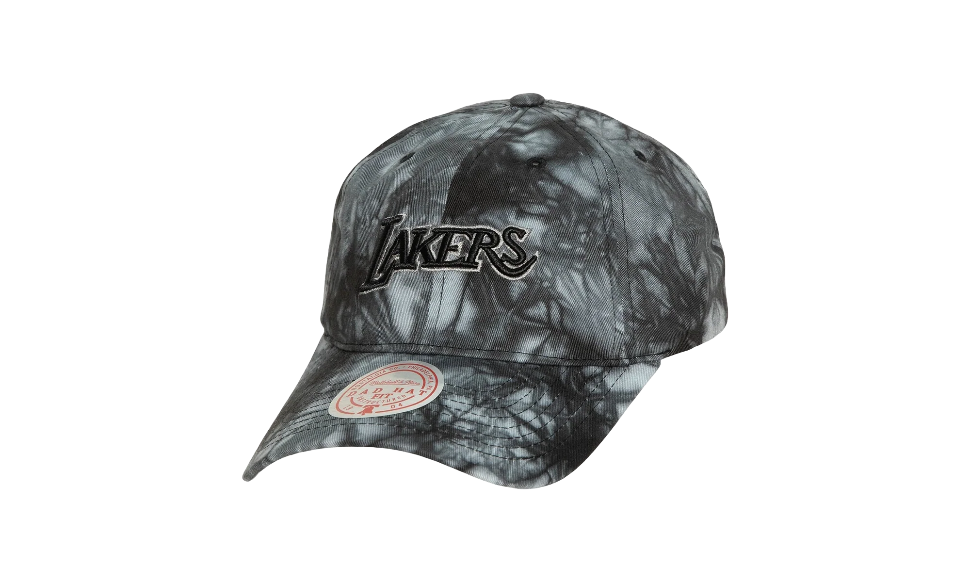 NBA Hardwood Classics Scrunch Tie Dye Dad Cap "Los Angeles Lakers - Black" HLUB4344 LALYYPPPBLCK