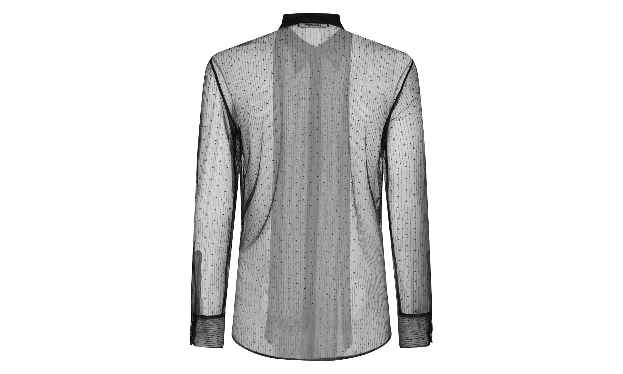 Evening See Through Bow Shirt "Black" S74DM0800S78522900