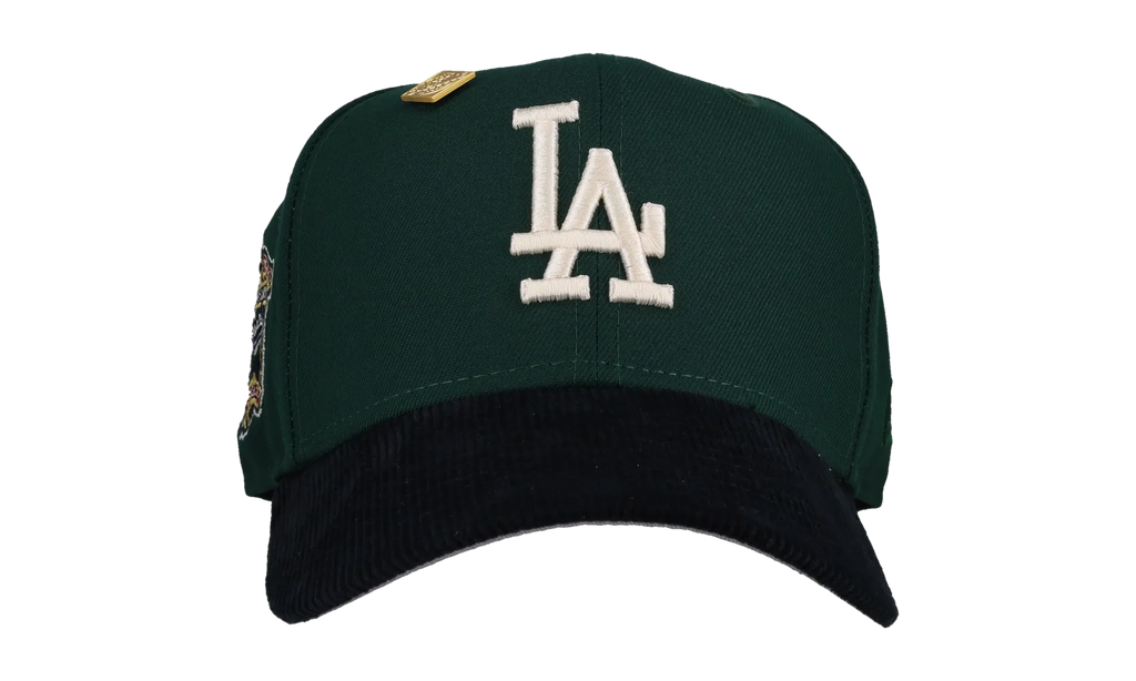 59FIFTY Los Angeles Dodgers 40th Anniversary Fitted Hat "Green / Navy - Corduroy Visor" NE144