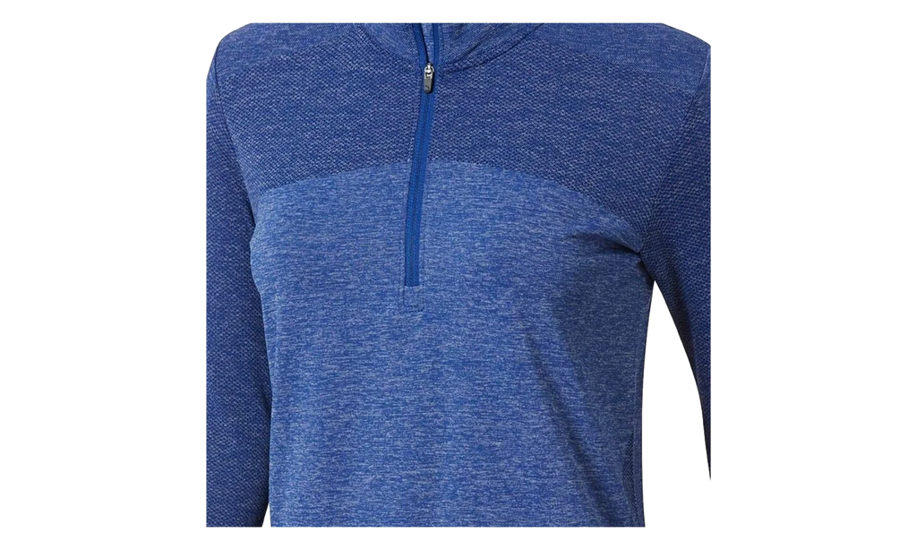 Evoknit Seamless 1/4 Zip Sweater WMNS "Peacoat Heather" 574645 06