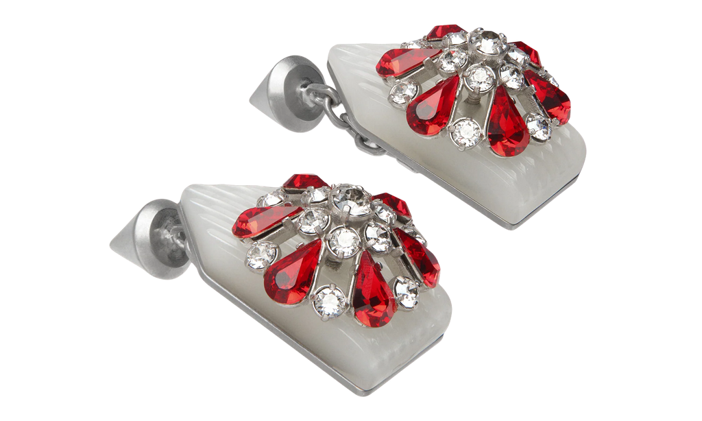 Rhinestone Cufflinks "Silver / Red" SM1VM0006P6479980