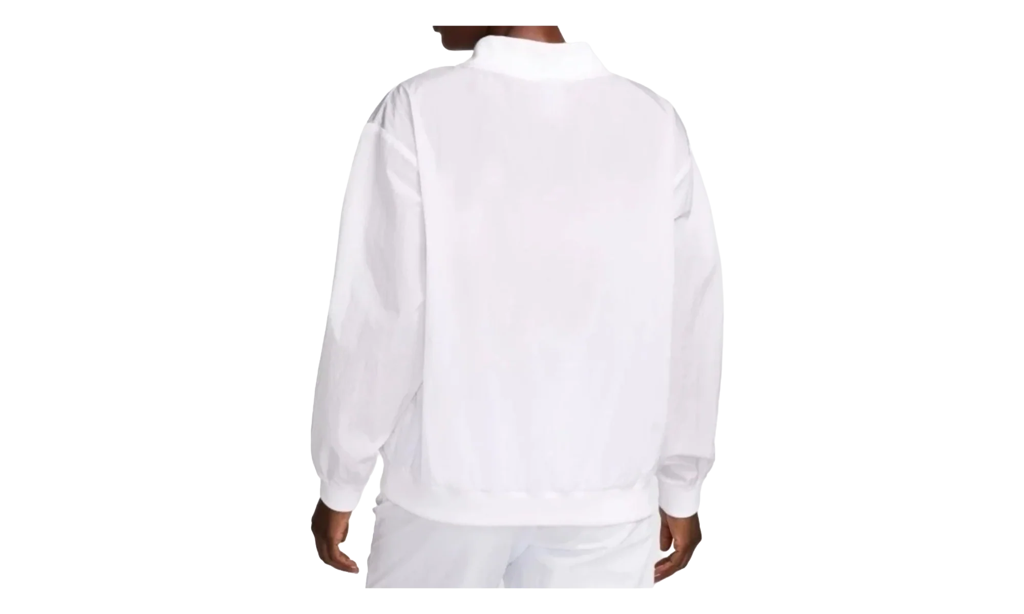 Sportswear Essential Loose UV Woven Long-Sleeve V-Neck WMNS "White" FV7649 100