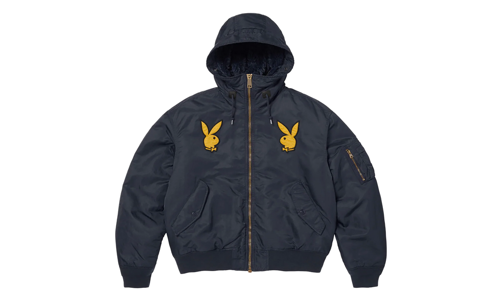 Playboy® Hooded MA-1 "SS26 - Navy" SU27111