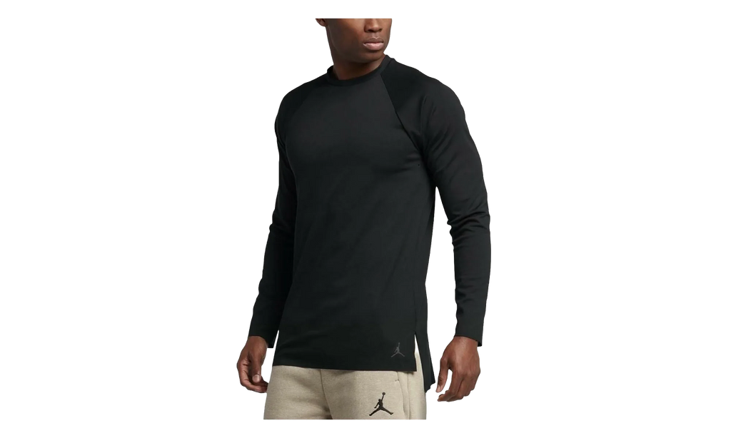 Jordan 23 Lux Raglan Long Sleeve Tee Shirt "Black" 834543 010