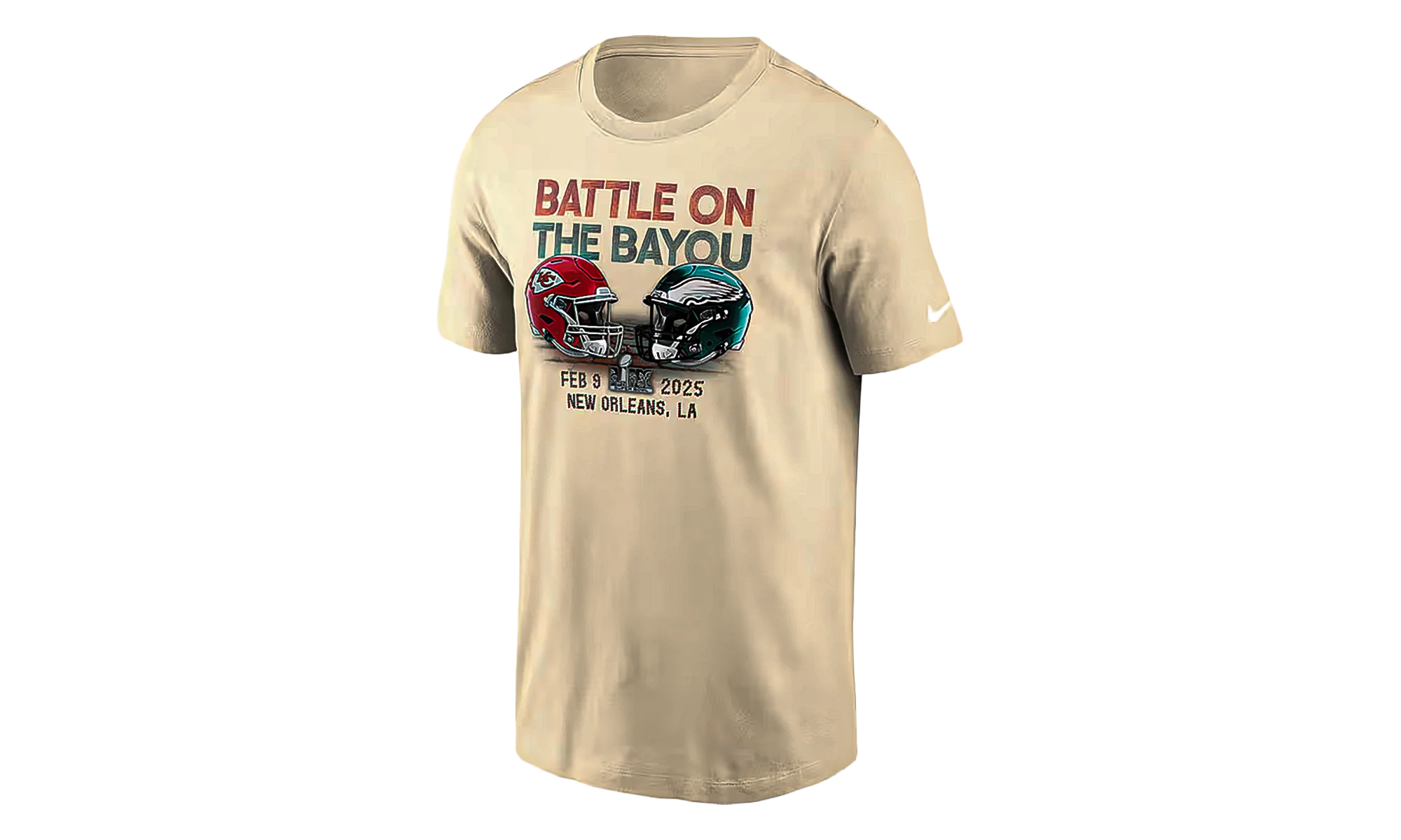 New Orleans Feb 25 Super Bowl Tee "On The Bayou - Cream" NP9915ASB2T1F