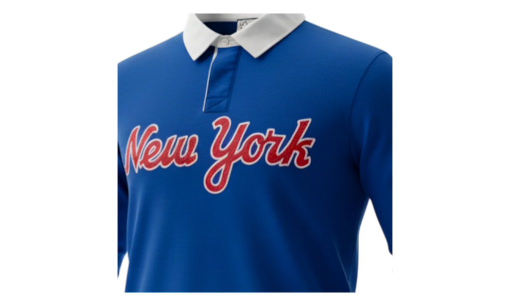 EE RUGBY CORE POLO "NEW YORK - Blue/ Orange" EE742