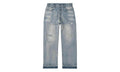 Thrashed Baggy Denim Pants "Blue" BS92