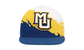 NCAA Paintbrush Snapback Cap "Marquette Golden Eagles - White / Navy" HHSS3302 MAUYYPPPWHNV