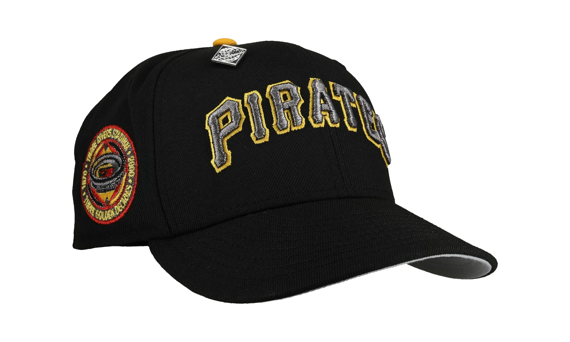 59FIFTY Pittsburgh Pirates Three Rivers Stadium Metallic Script Fitted Hat "Black" NE355