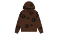 Black Cotton Wreath Hoodie "Brown" DT355