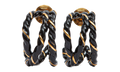 GOLD PLATED TWISTED EARRINGS "Black / Gold" SM1VG0051P6477967